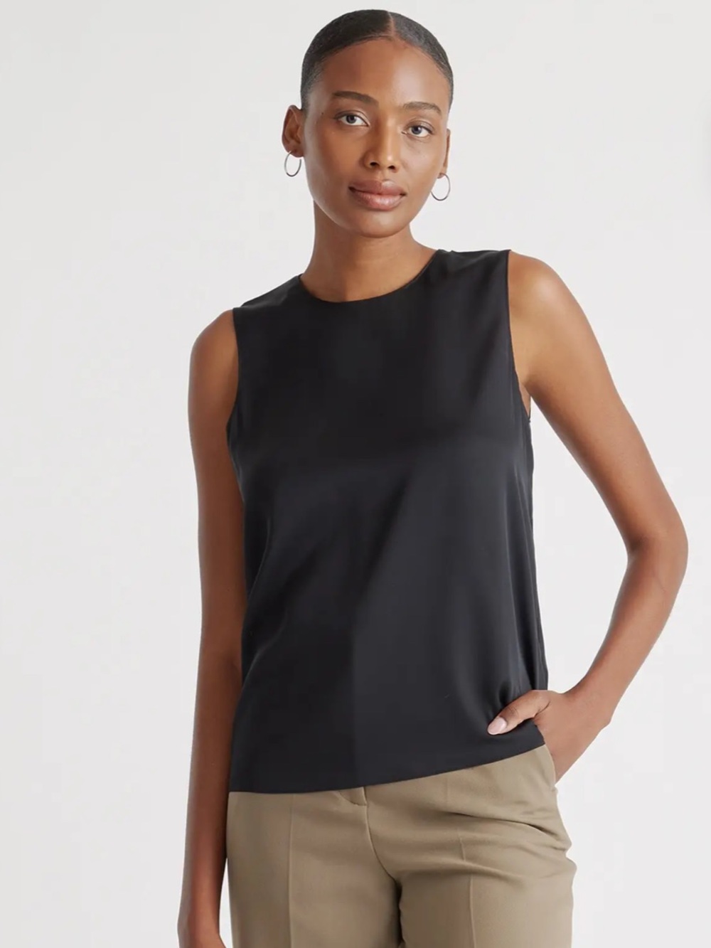 NWT Quince Washable Silk Stretch Tank